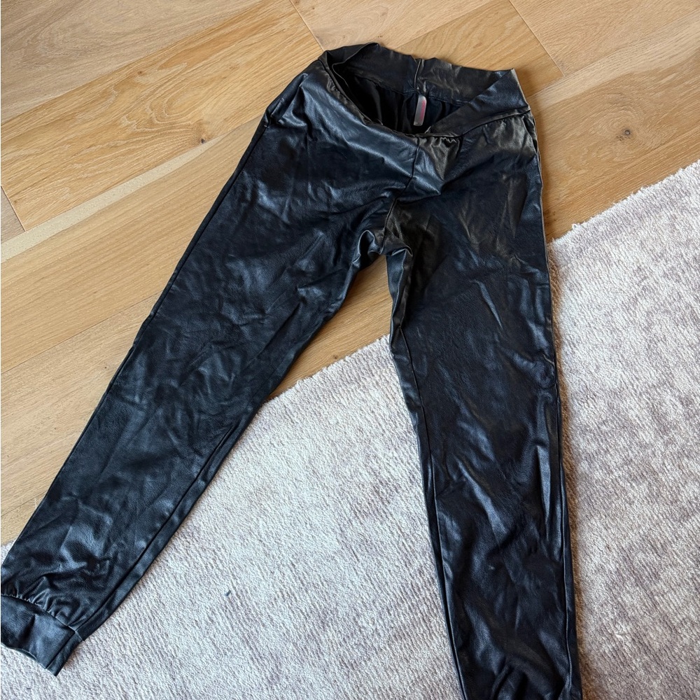 Commando Black Faux Leather Pants